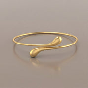 Elongated Tear Drop Bangle
