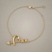 Loving heart arrow bracelet