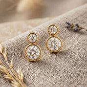 CZ Yard Stud Earrings