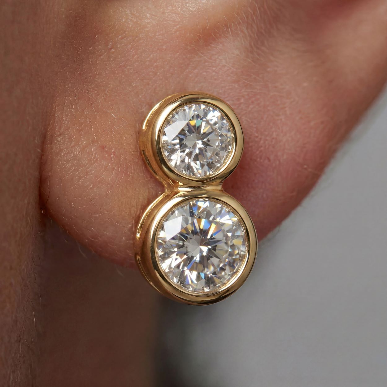 CZ Yard Stud Earrings