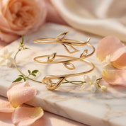 Romantic Floral Spiral Wrap Bracelet
