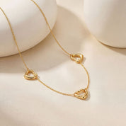 3 Open heart necklace