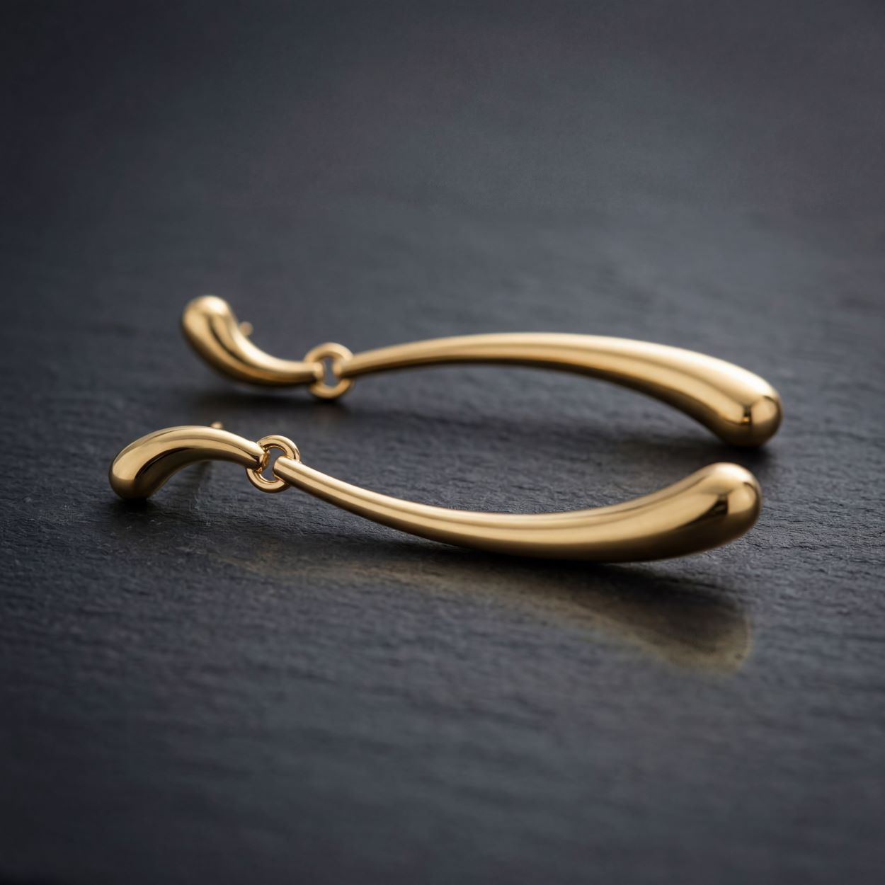 Elongated Tear Drop Earrings