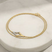 Alokki A1 CZ Double Chain Bracelet