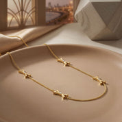 Alokki A1 CZ Stone Station Necklace