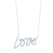 Graffiti Love Pendant With CZ