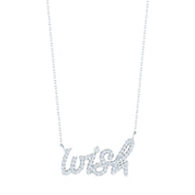 Graffiti Wish pendant With CZ