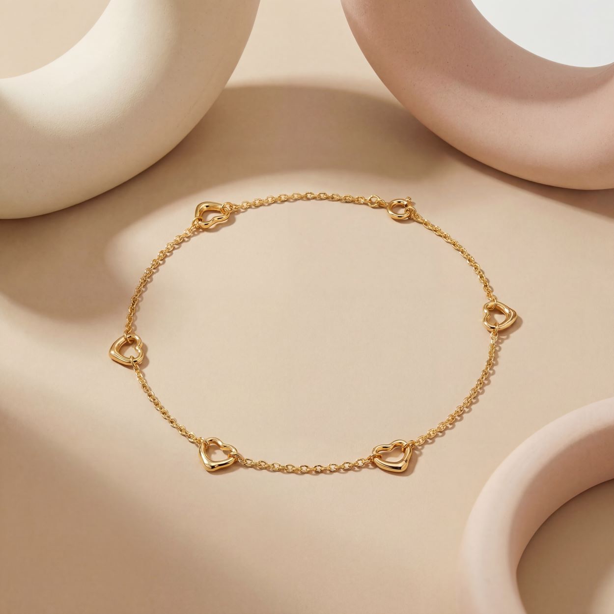 Open Heart Anklets
