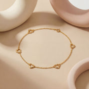 Open Heart Anklets