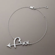 Loving heart arrow bracelet