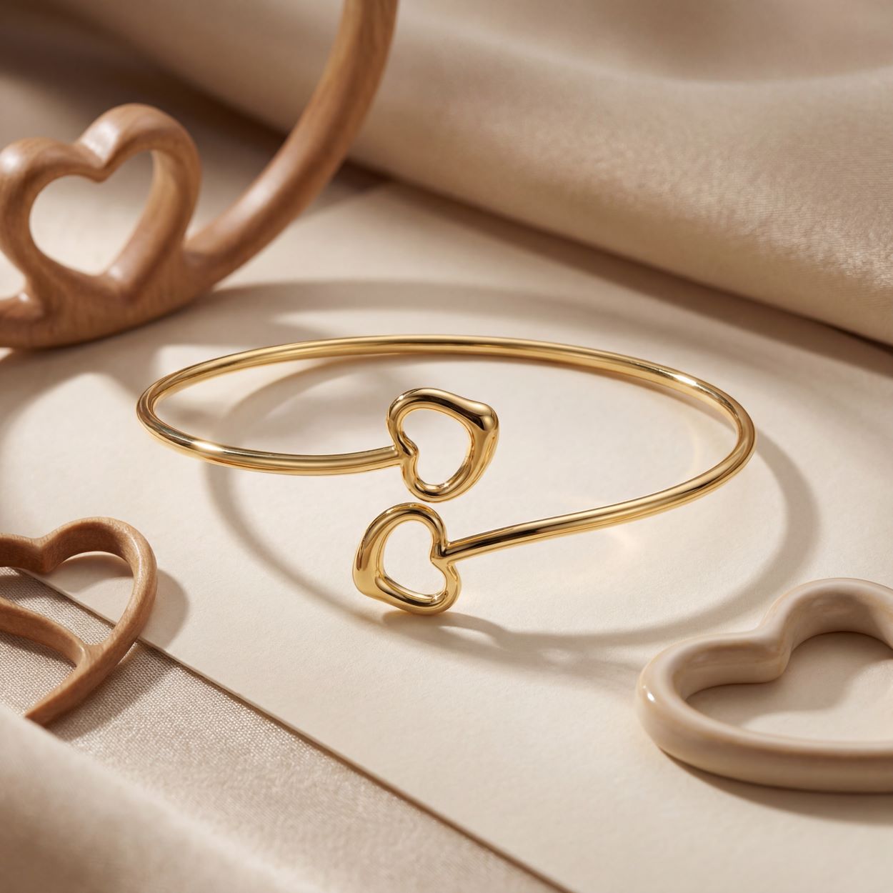 Double Open Heart Bracelet