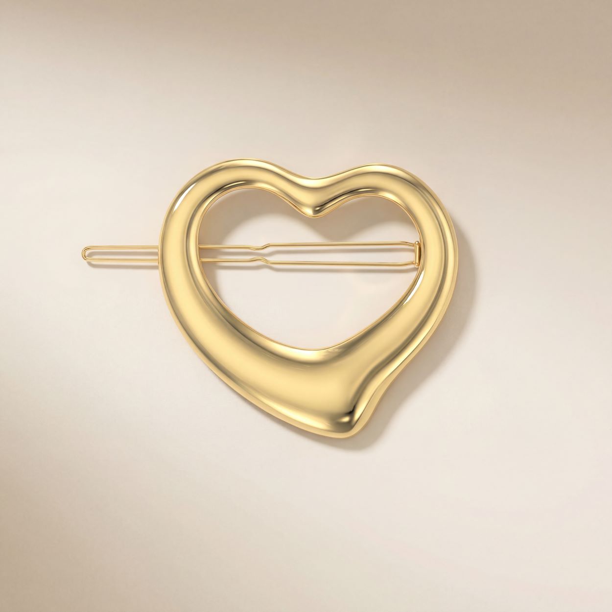 Open Heart Hairclip