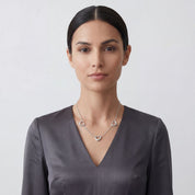 3 Open heart necklace