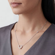 Open heart CZ by the yard Pendant