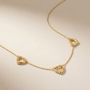 3 Open heart necklace