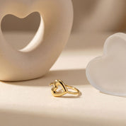 Open Heart Nose Pin