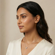 CZ by the yard single stone pendant