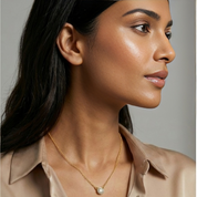 CZ by the yard single stone pendant