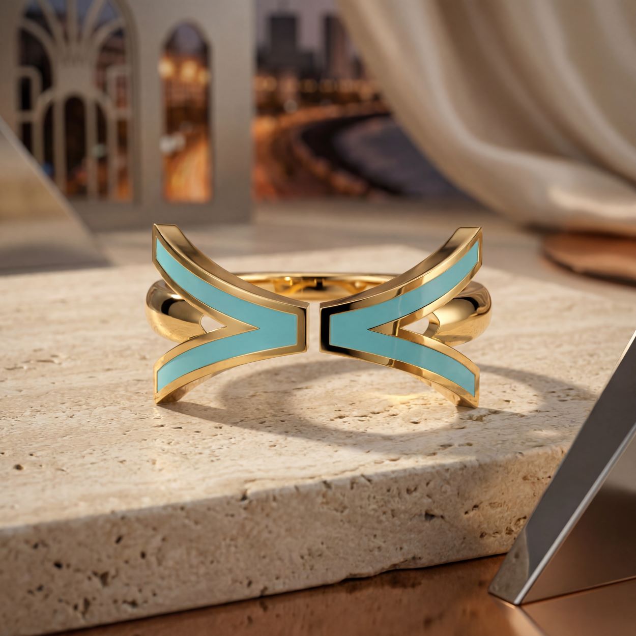 Alokki A1 Turquoise Wire Ring