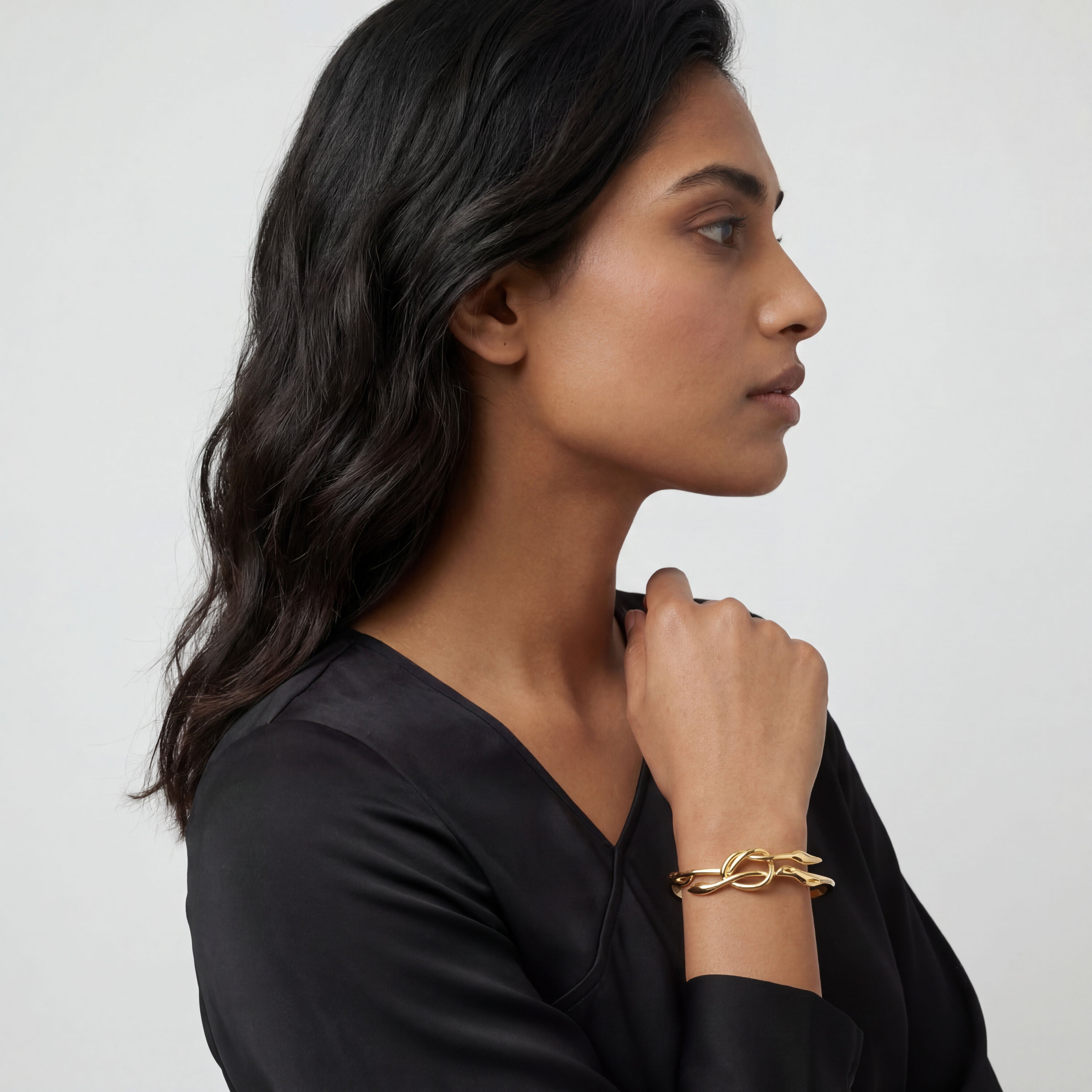 Romantic Floral Knot bangle