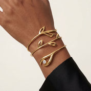 Romantic Floral Spiral Wrap Bracelet