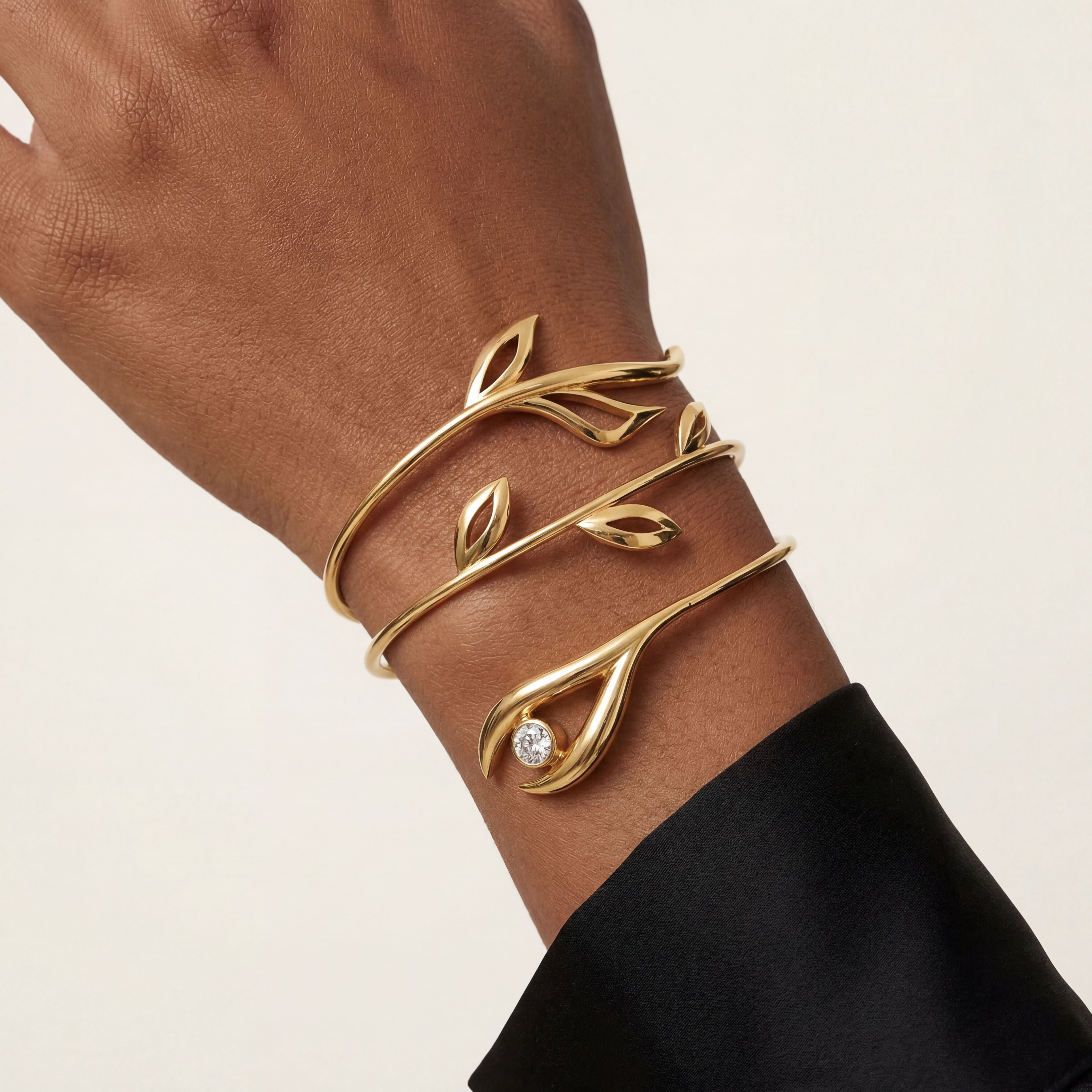 Romantic Floral Spiral Wrap Bracelet