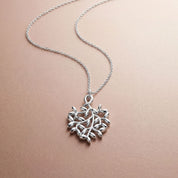 Romantic Floral Olive Leaf Pendant
