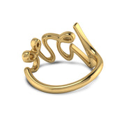 Love Ring with gold plated