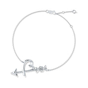 Loving heart arrow bracelet
