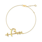 Loving heart arrow bracelet