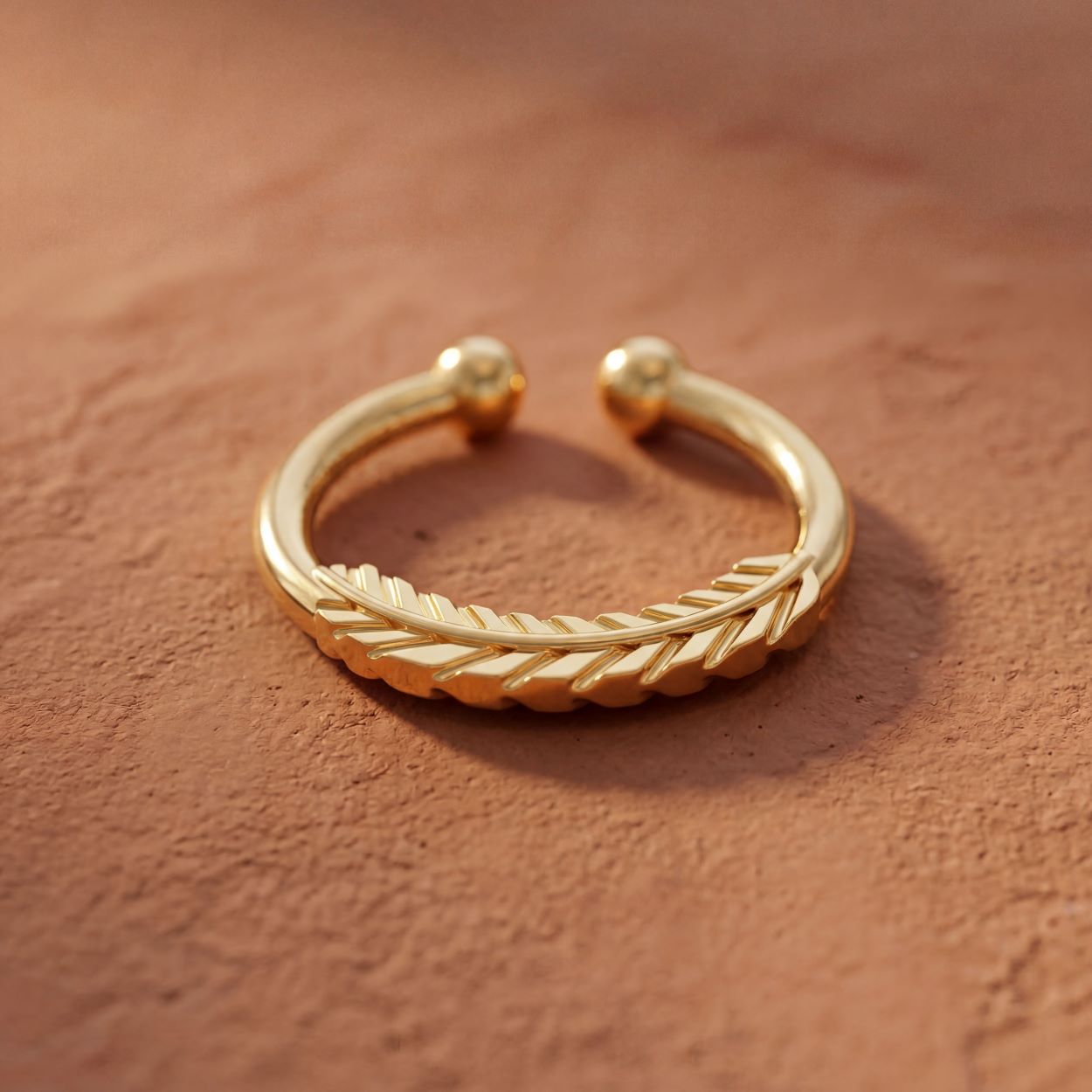 Alokki Boho Dream Feather septum nose ring