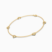 Open Heart Anklets - Gold Plated