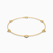 Open Heart Anklets - Gold Plated