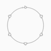 Open Heart Anklets