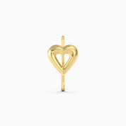 Open Heart Nose Pin