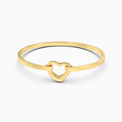 Open Heart Bracelet - Gold Plated