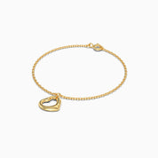 Open Heart Bracelet - Gold Plated