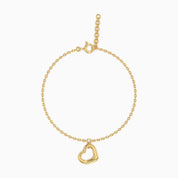 Open Heart Bracelet - Gold Plated