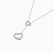 Open Heart Lariat Necklace