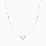 Open heart CZ by the yard Pendant