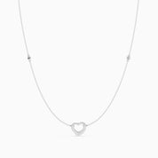 Open heart CZ by the yard Pendant
