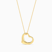 Open Heart Pendant - Gold Plated