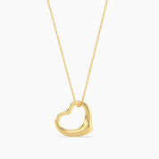 Open Heart Pendant - Gold Plated