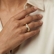Open Heart Band Ring