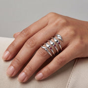 Romantic Floral Spiral Ring