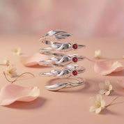 Romantic Floral Spiral Ring