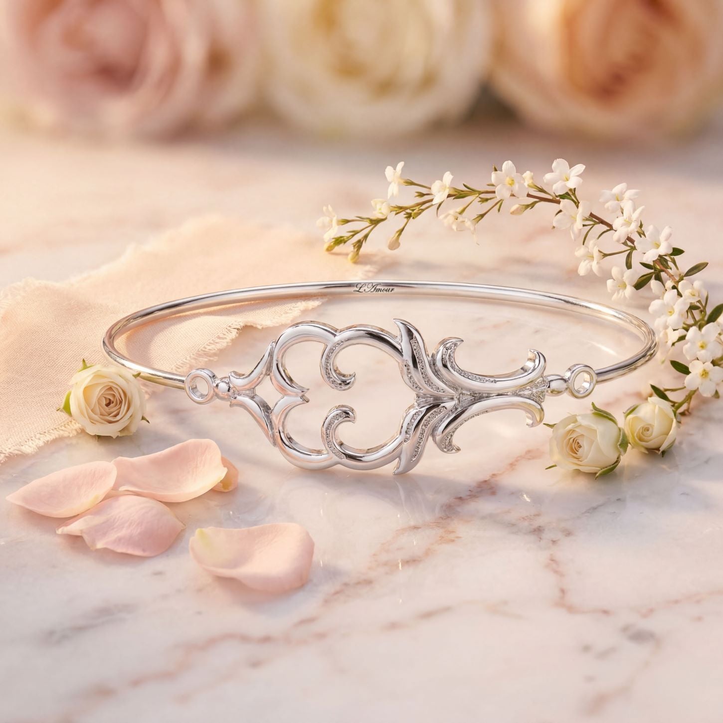 Romantic Floral Nouveau art bracelet