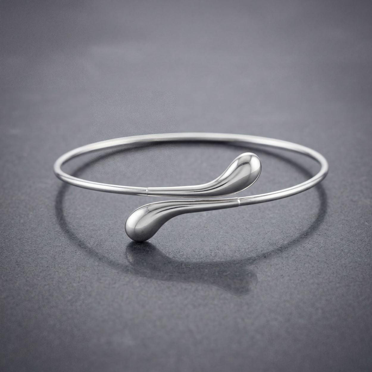 Elongated Tear Drop Bangle