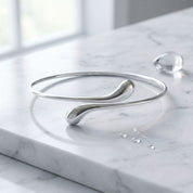 Elongated Tear Drop Bangle