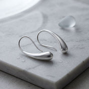 Tear Drop Hoop Earrings